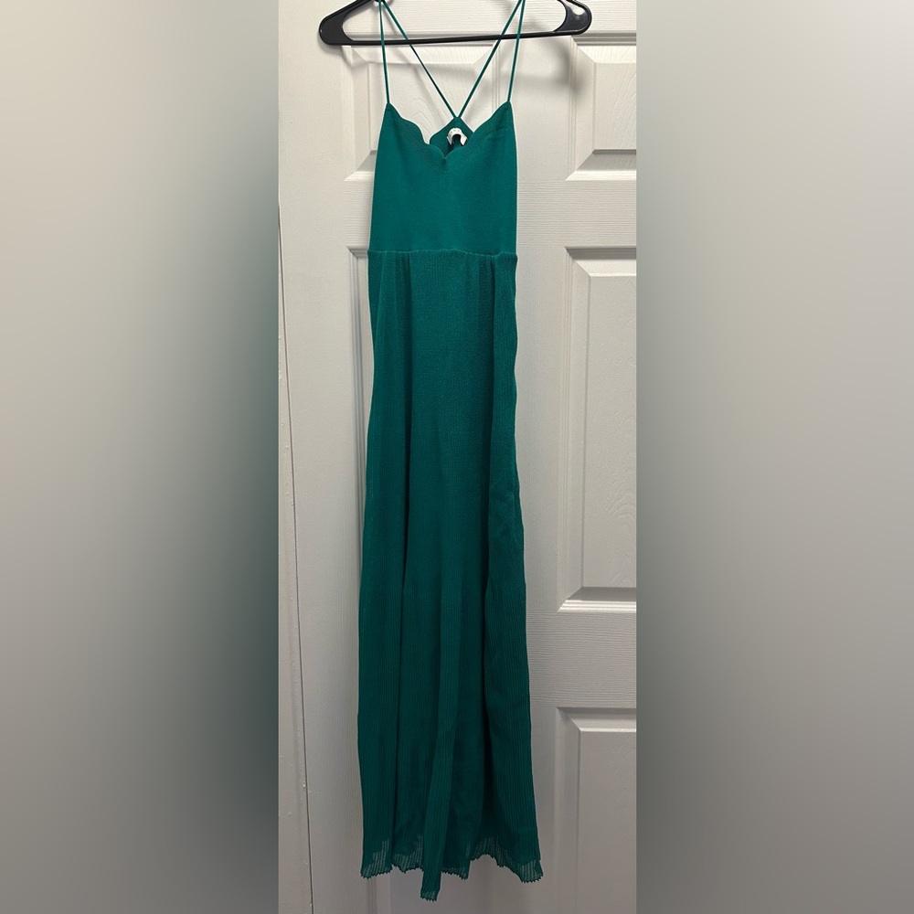 Sandro Paris Green Maxi Dress - Size Small